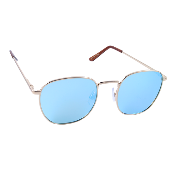 Islander Eyes® Elba Gold / Blue Mirror Polarized Sunglasses