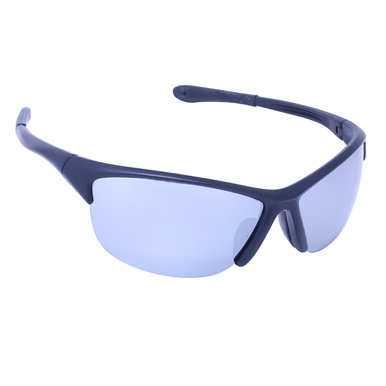Just A Shade Smaller® Slam Black/Flash Mirror/Black Rubber Children's Sunglasses