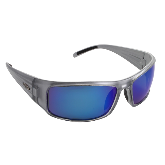 Sea Striker® Thresher Crystal Silver/Blue Mirror Polarized Sunglasses