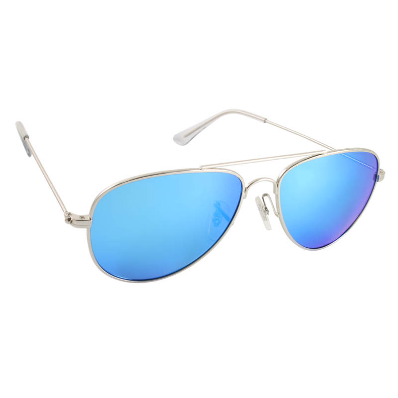 Islander Eyes® Ibiza Silver / Blue Mirror Polarized Sunglasses