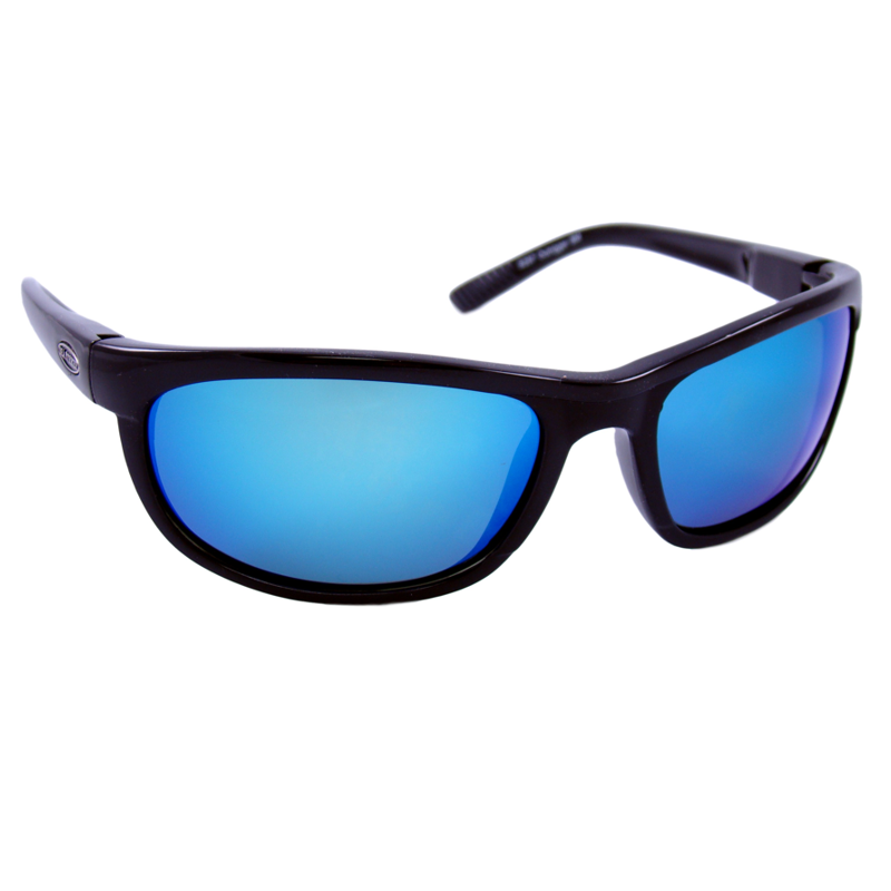 Sea Striker® Outrigger Matte Black / Blue Mirror,Matte Black / Solid Grey Polarized Sunglasses