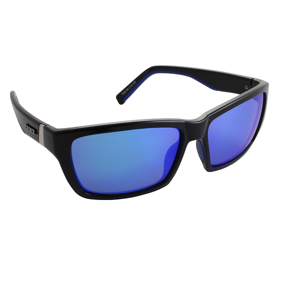 Top Deck Fade Black/Blue Mirror Polarized Sunglasses